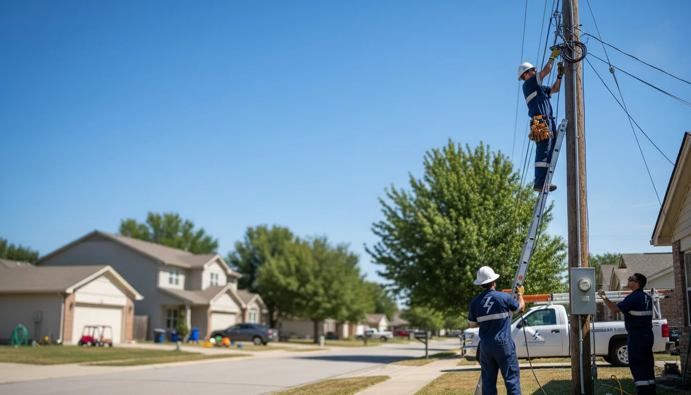 Residential electrician providing installation services in Tiskilwa, IL